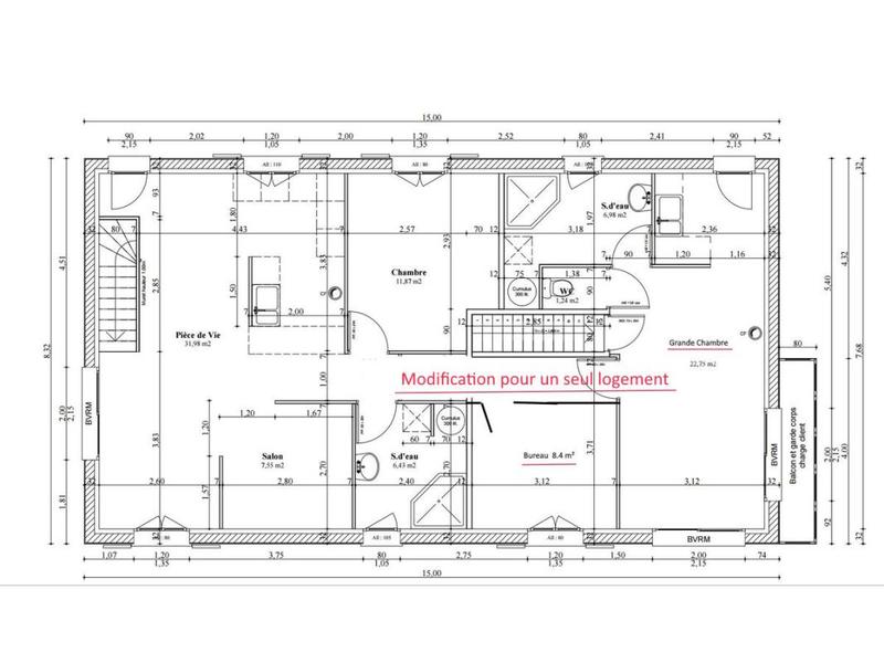 Maison - 134 m² - 6 pièces