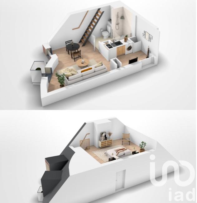 Duplex - 50 m² - 2 pièces