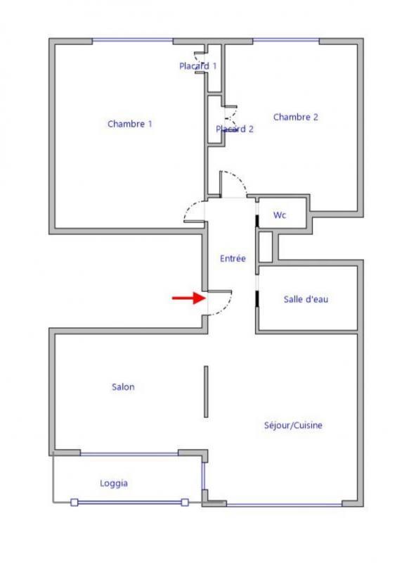 Appartement - 66 m² - 3 pièces