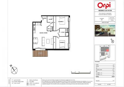 Appartement - 65 m² - 3 pièces