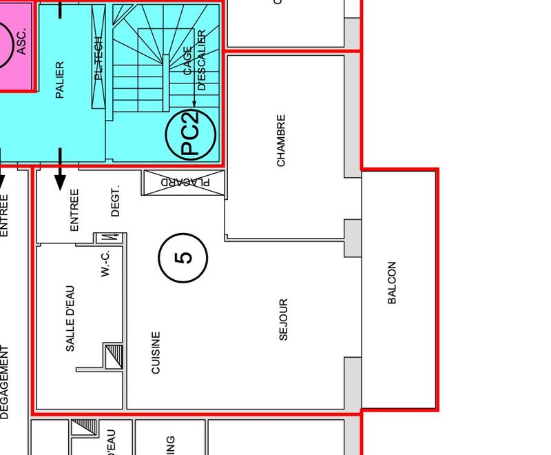 Appartement - 48 m² - 2 pièces
