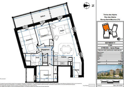 Appartement - 75 m² - 4 pièces