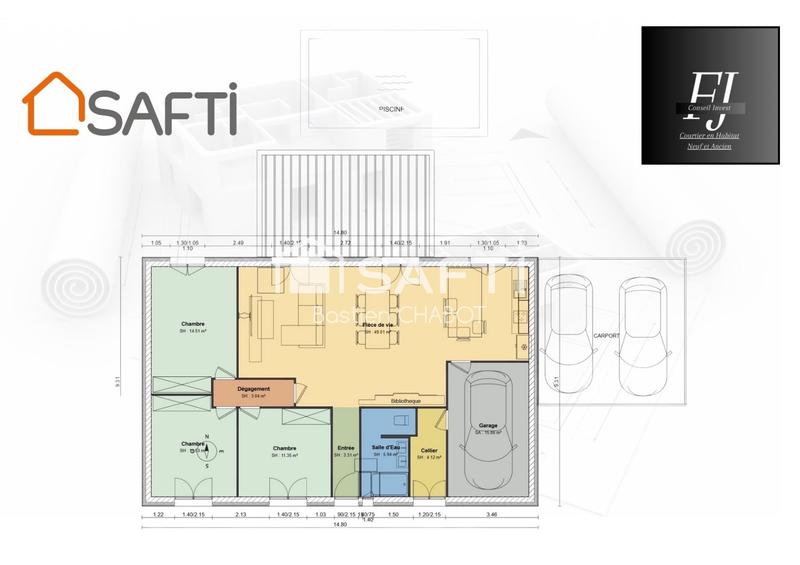 Maison - 89 m² - 4 pièces