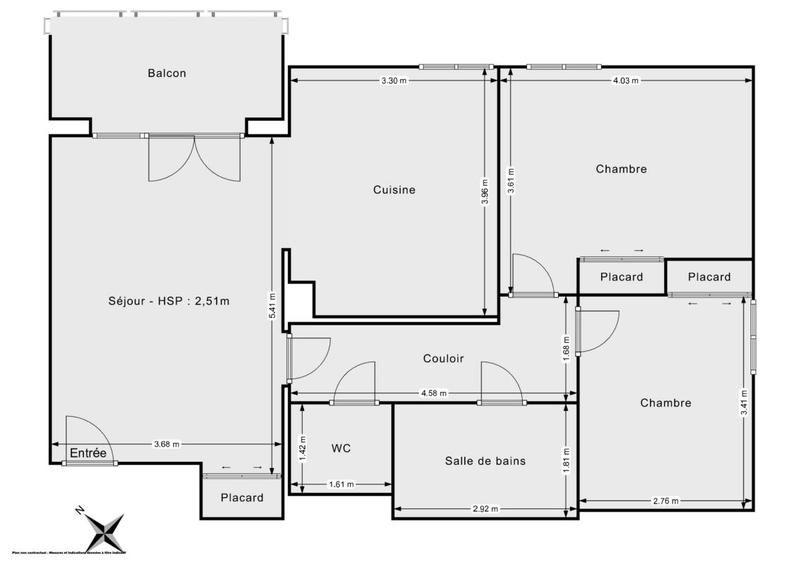 Appartement - 74 m² - 3 pièces