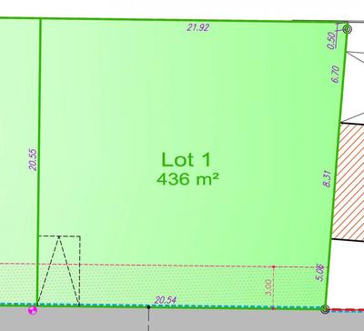 Terrain - 436 m²
