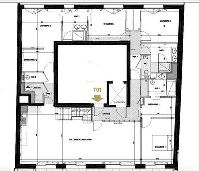 Appartement - 148 m² - 5 pièces