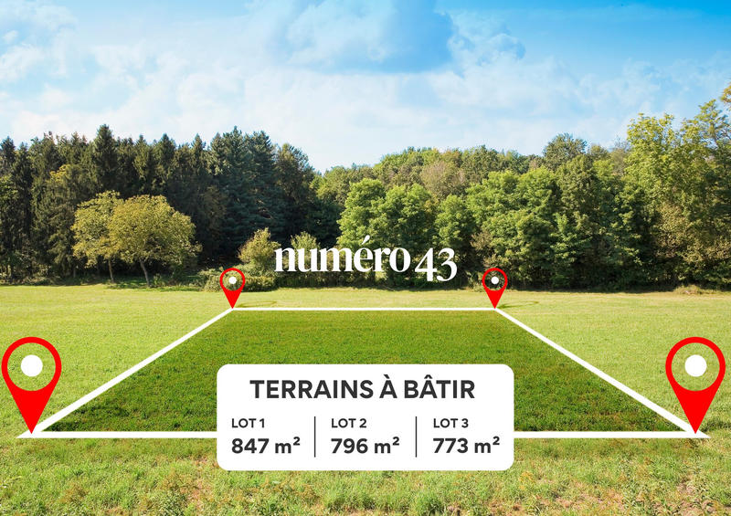 Terrain - 847 m²
