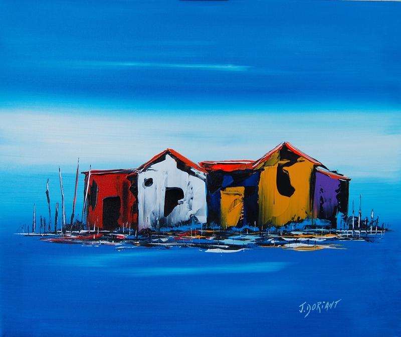 Exposition de sculptures marines métal et peintures