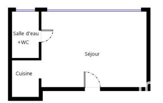 Appartement - 21 m² - 1 pièce