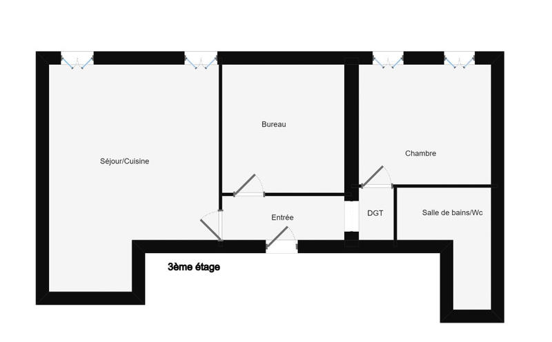 Appartement - 42 m² - 3 pièces