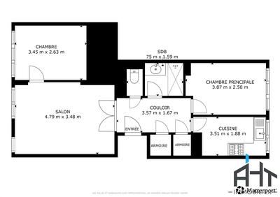 Appartement - 52 m² - 3 pièces