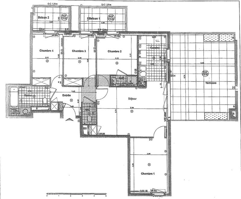 Appartement - 86 m² - 5 pièces