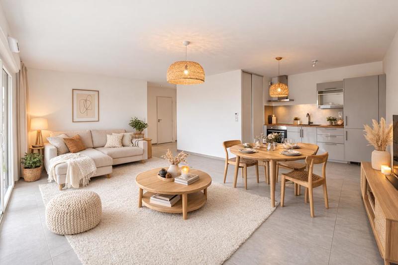 Appartement - 52 m² - 2 pièces