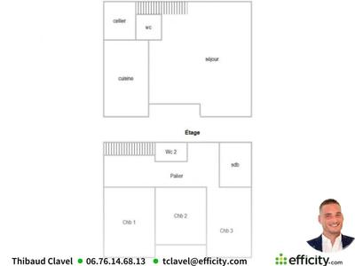 Maison - 105 m² - 4 pièces