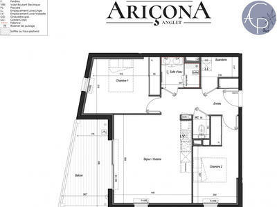 Appartement - 62 m² - 3 pièces