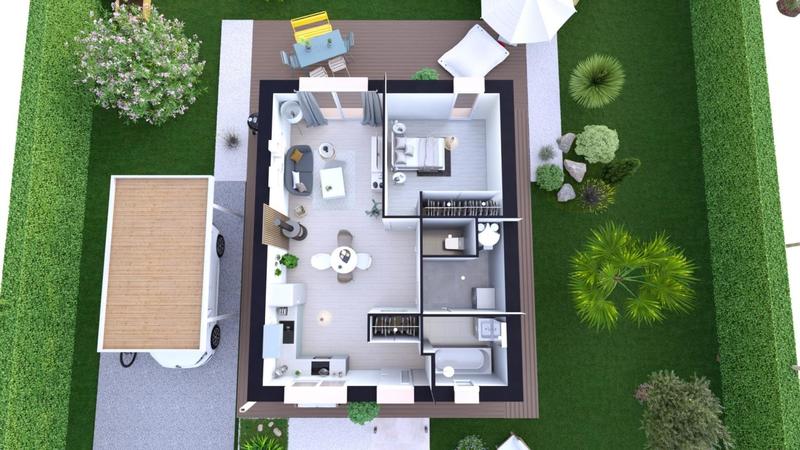 Maison - 50 m² - 2 pièces