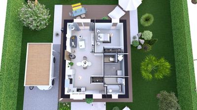 Maison - 50 m² - 2 pièces