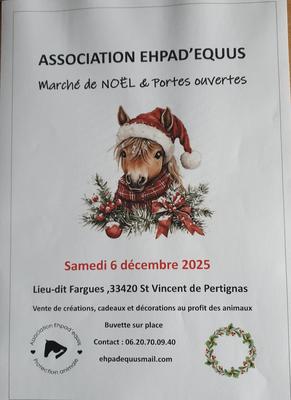 Marché de noël et portes ouvertes de l'associatin Ehpad'Equus