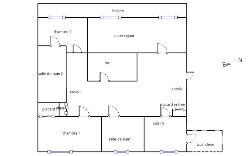 Appartement - 96 m² - 4 pièces