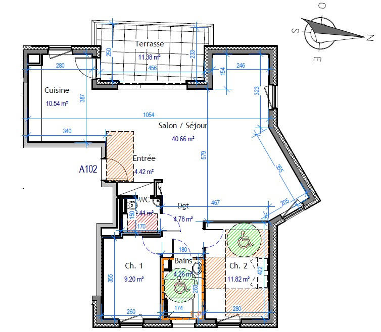 Appartement - 88 m² - 4 pièces