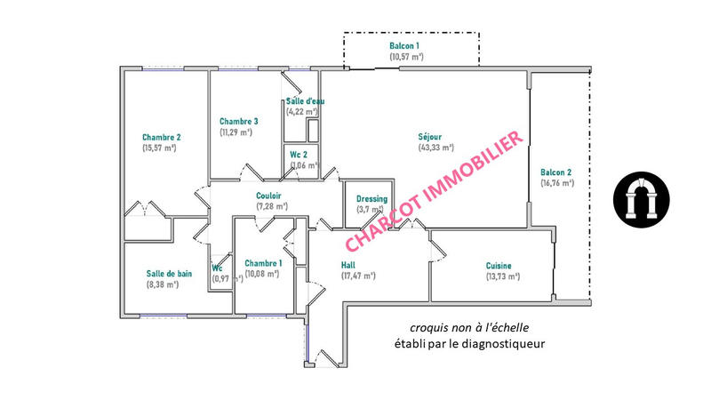 Appartement - 137 m² - 5 pièces