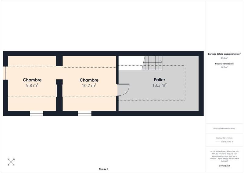 Maison - 70 m² - 4 pièces
