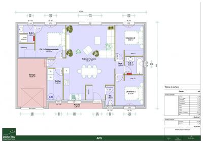 Maison - 86 m² - 4 pièces