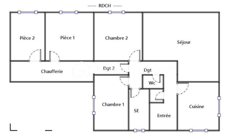 Maison de ville - 72 m² - 3 pièces