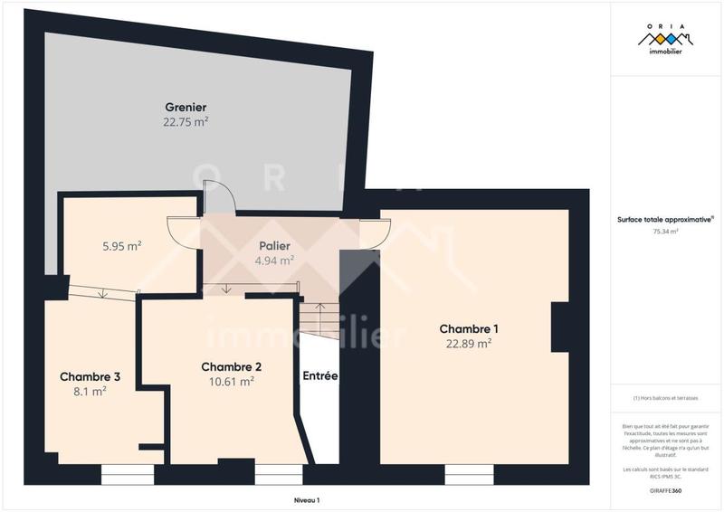 Maison de village - 114 m² - 5 pièces