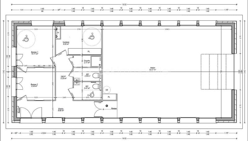 Local commercial - 117 m² - 4 pièces