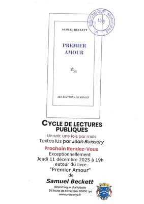 Cycle de lectures publiques