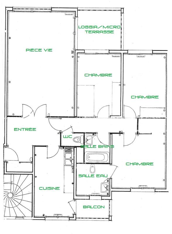 Appartement - 92 m² - 4 pièces