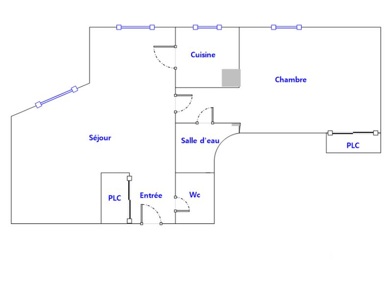 Appartement - 46 m² - 2 pièces