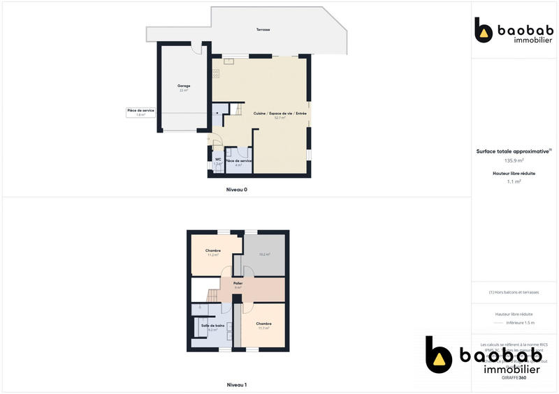 Maison - 113 m² - 4 pièces