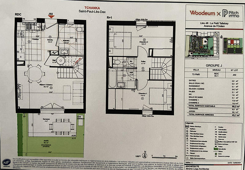 Maison - 68 m² - 3 pièces