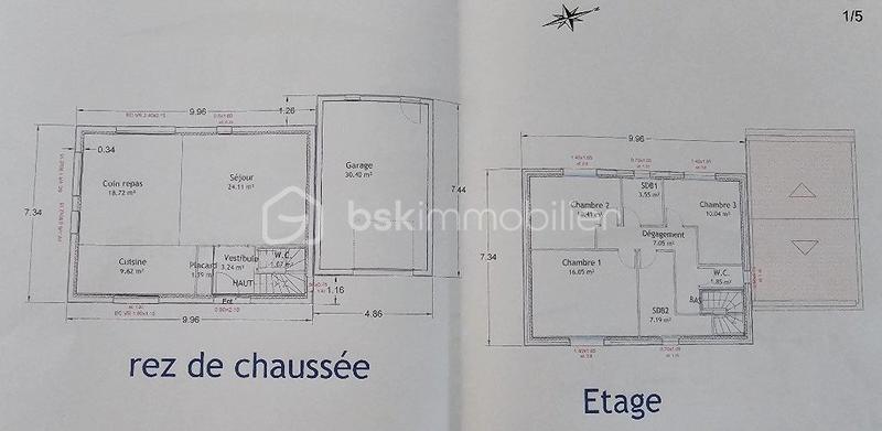 Maison - 115 m² - 4 pièces