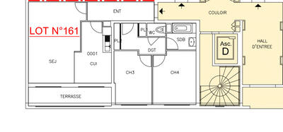 Appartement - 67 m² - 3 pièces