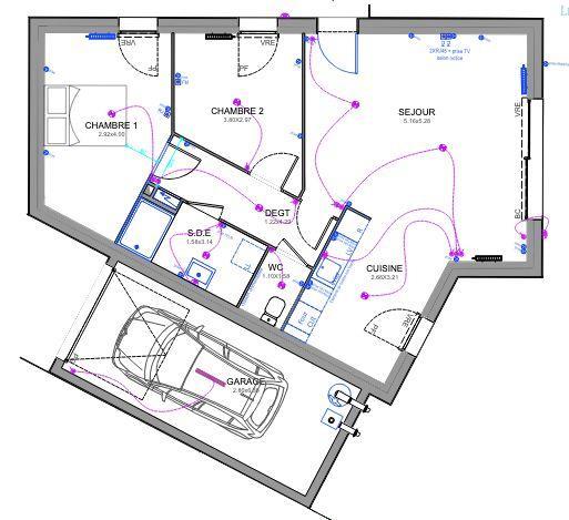 Maison - 57 m² - 3 pièces