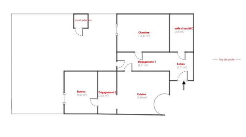 Appartement - 93 m² - 6 pièces