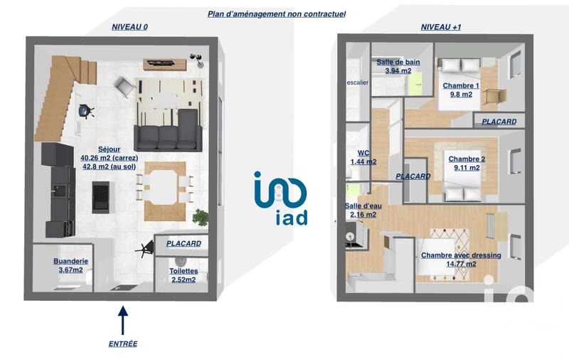 Maison - 94 m² - 4 pièces