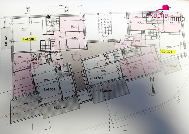 Appartement - 74 m² - 3 pièces