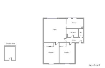 Appartement - 51 m² - 3 pièces