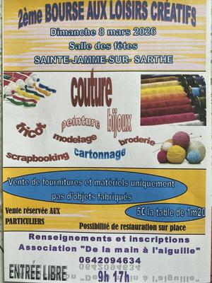 Deuxième bourse aux loisirs créatifs