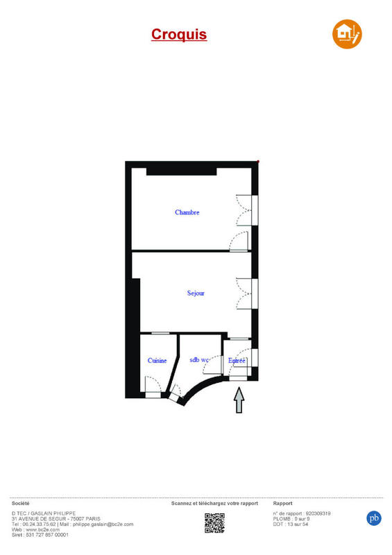 Appartement - 27 m² - 2 pièces