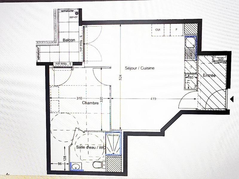 Appartement - 43 m² - 2 pièces