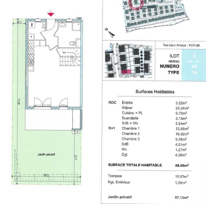 Maison - 89 m² - 4 pièces