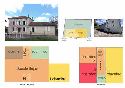 Maison en pierre - 110 m² - 5 pièces