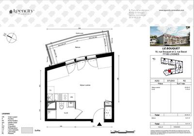 Appartement - 24 m² - 1 pièce