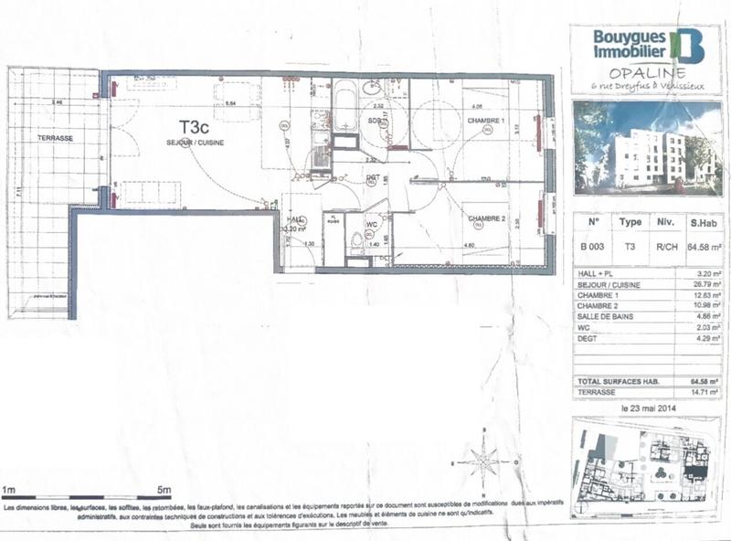 Appartement - 65 m² - 3 pièces