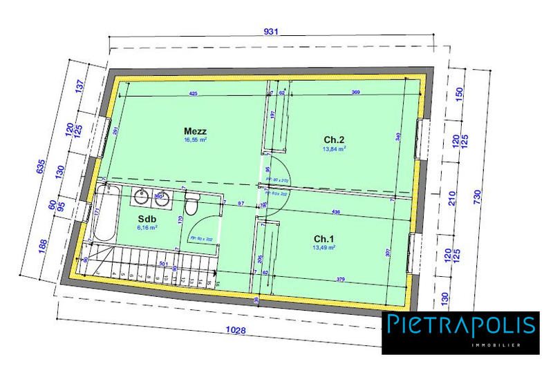 Maison - 103 m² - 5 pièces